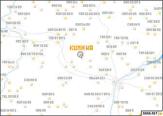 map of Kŭmhwa