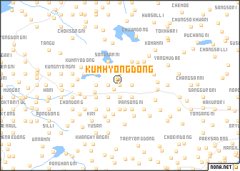 map of Kŭmhyŏng-dong