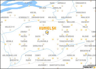 map of Kumielsk