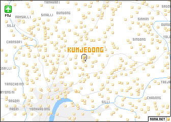 map of Kŭmje-dong