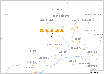 map of Kŭmjŏng-gol