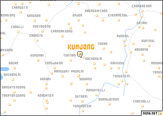 map of Kŭmjŏng