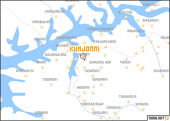 map of Kŭmjŏn-ni