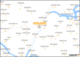 map of Kŭmjung