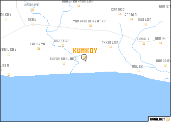 map of Kumköy