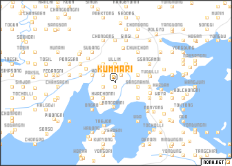 map of Kŭmma-ri