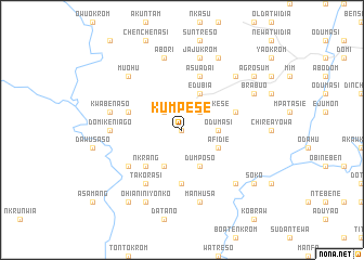 map of Kumpese