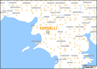 map of Kŭmsal-li