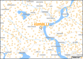 map of Kŭmsal-li