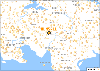 map of Kŭmsal-li