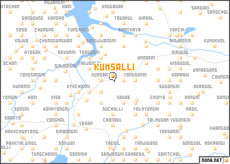 map of Kŭmsal-li