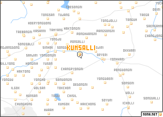 map of Kŭmsal-li