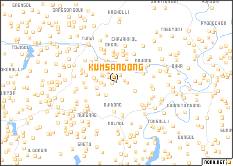 map of Kŭmsan-dong