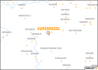 map of Kŭmsang-gol