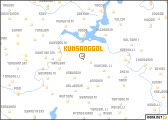 map of Kŭmsang-gol