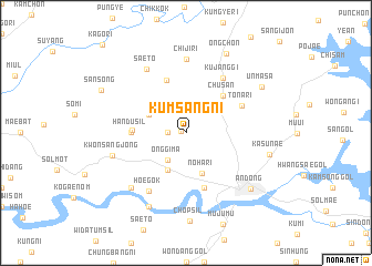 map of Kŭmsang-ni