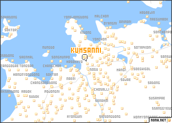 map of Kŭmsan-ni