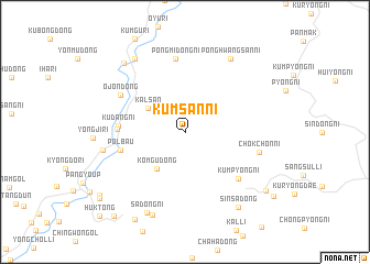 map of Kŭmsan-ni