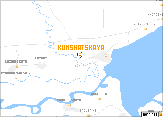 map of Kumshatskaya