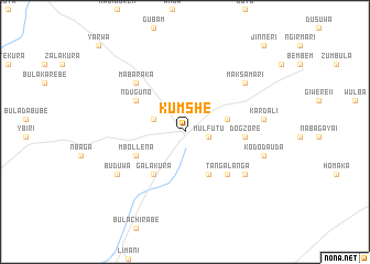 map of Kumshe