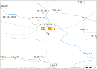 map of Kumskiy