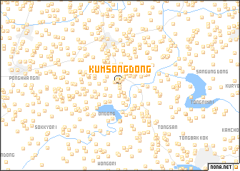 map of Kŭmsŏng-dong