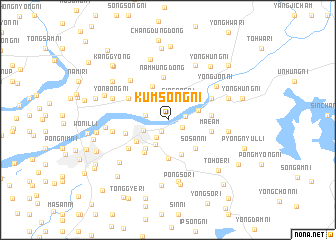 map of Kŭmsŏng-ni