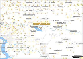 map of Kŭmsŏng-ni