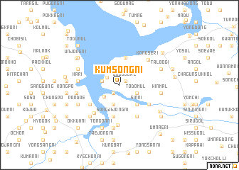 map of Kŭmsŏng-ni