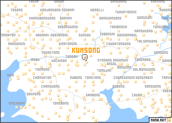 map of Kŭmsŏng