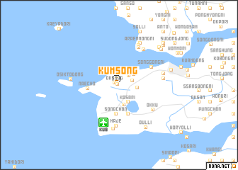 map of Kŭmsŏng