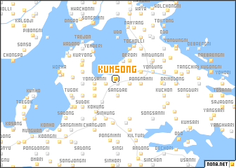 map of Kŭmsŏng