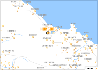 map of Kŭmsŏng