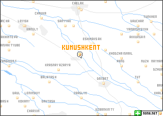 map of Kumushkent