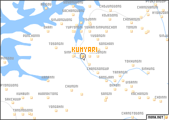 map of Kŭmya-ri