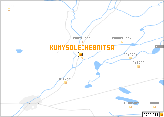 map of Kumysolechebnitsa