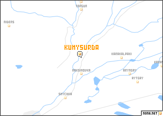 map of Kumys-Urda