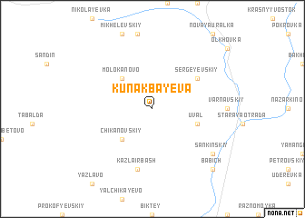 map of Kunakbayeva