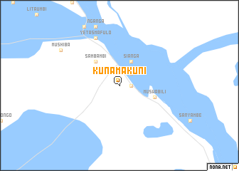 map of Kunamakuni