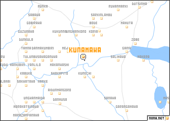 map of Kunamawa