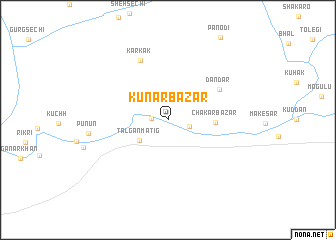 map of Kunar Bāzār