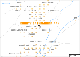 map of Kunayyisat Wādī an Nāʼirah