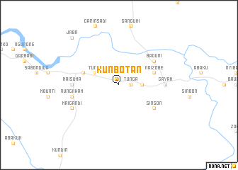 map of Kunbotan