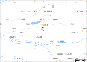 map of Ķunci