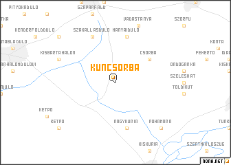 map of Kuncsorba