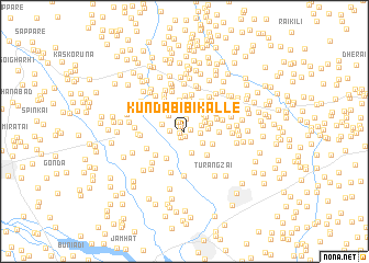 map of Kunda Bībi Kalle