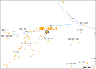 map of Kunda Lasht