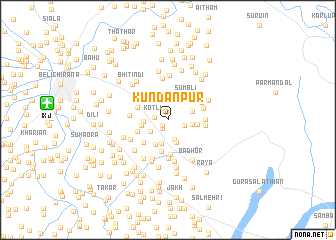 map of Kundanpur