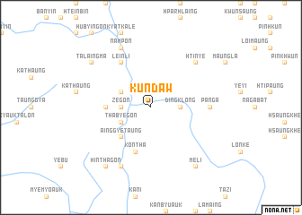 map of Kundaw