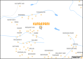 map of Kundepāni